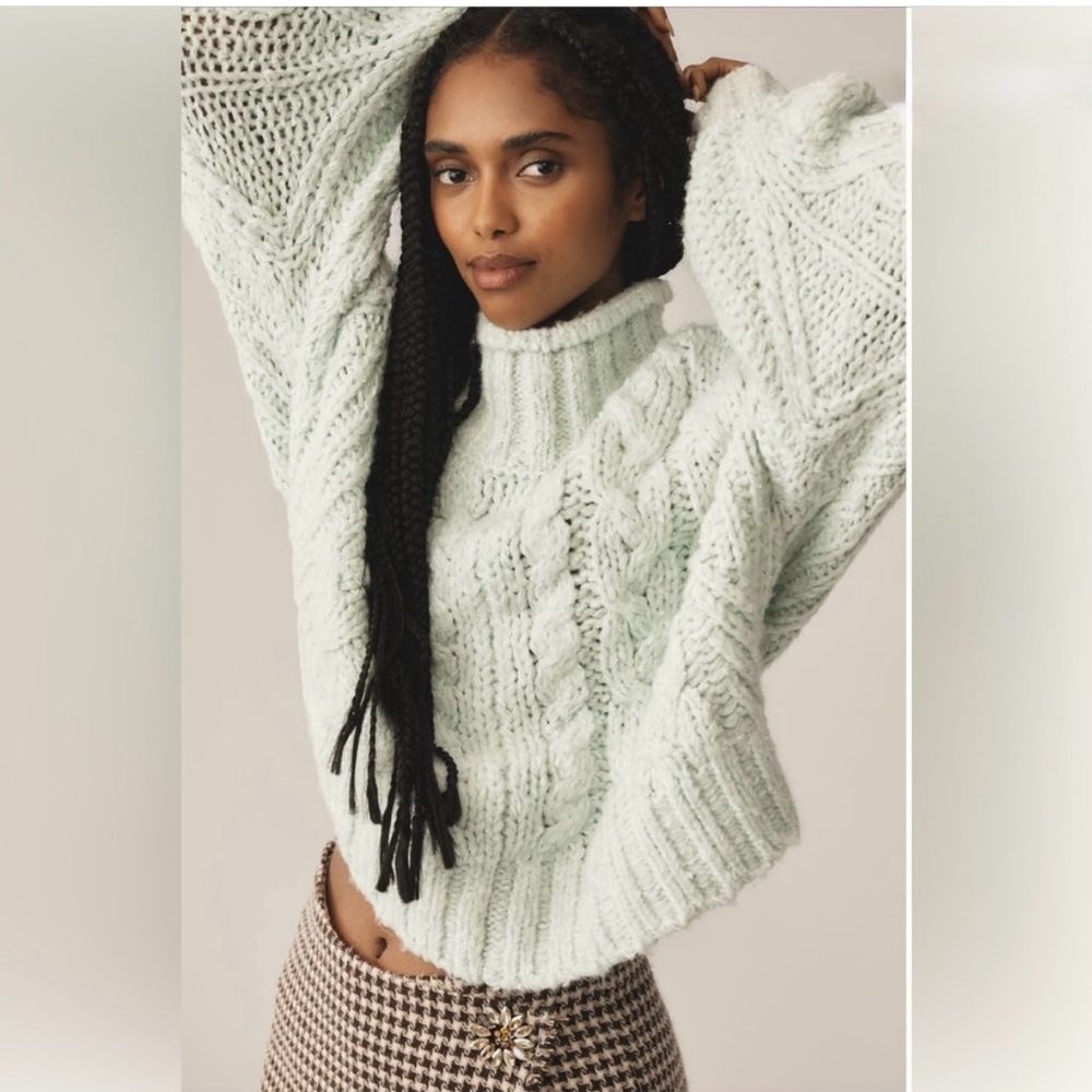 Anthropologie Fisherman Sweater